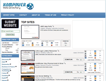 Tablet Screenshot of kompower.com